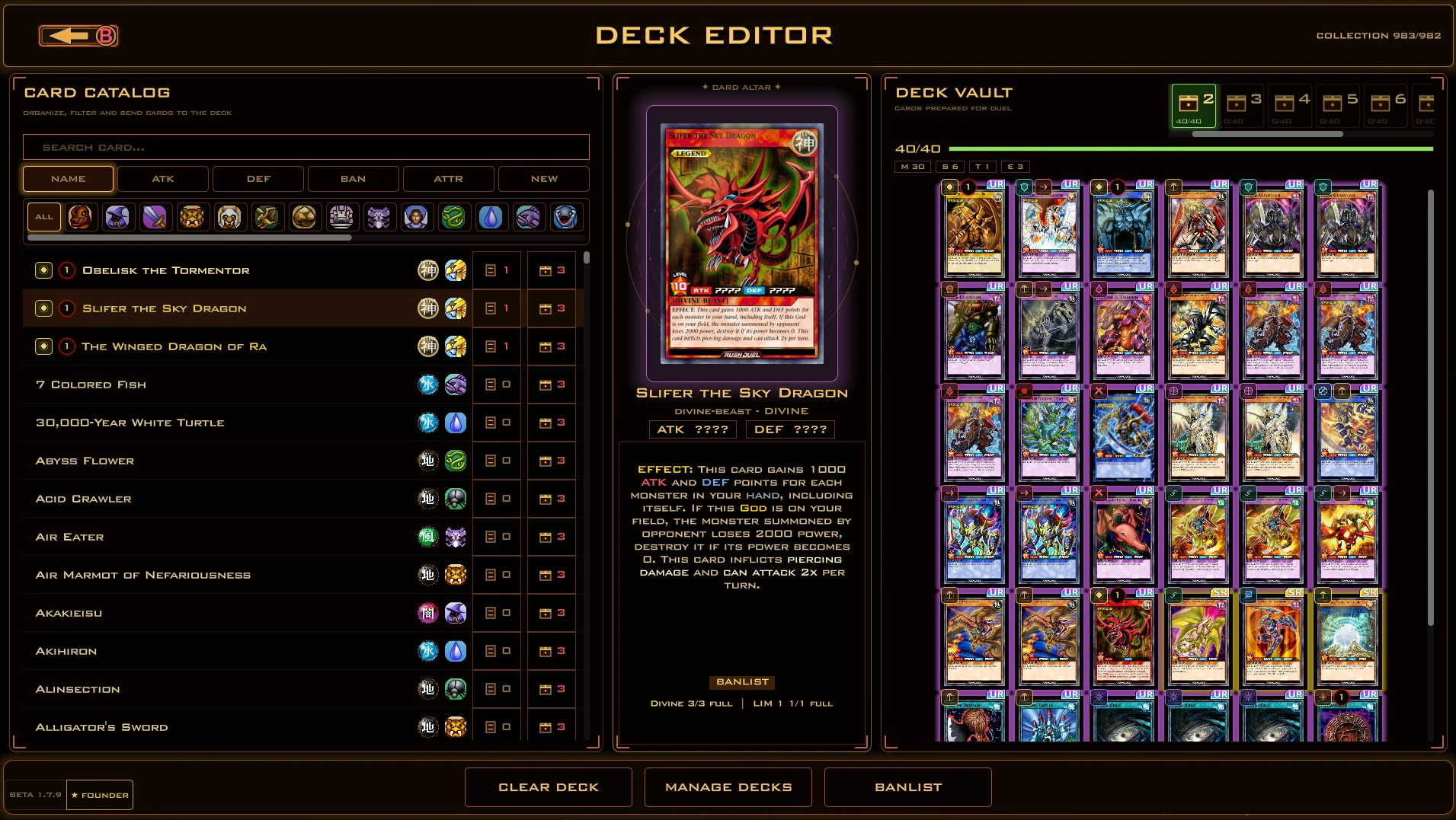 Editor de Deck