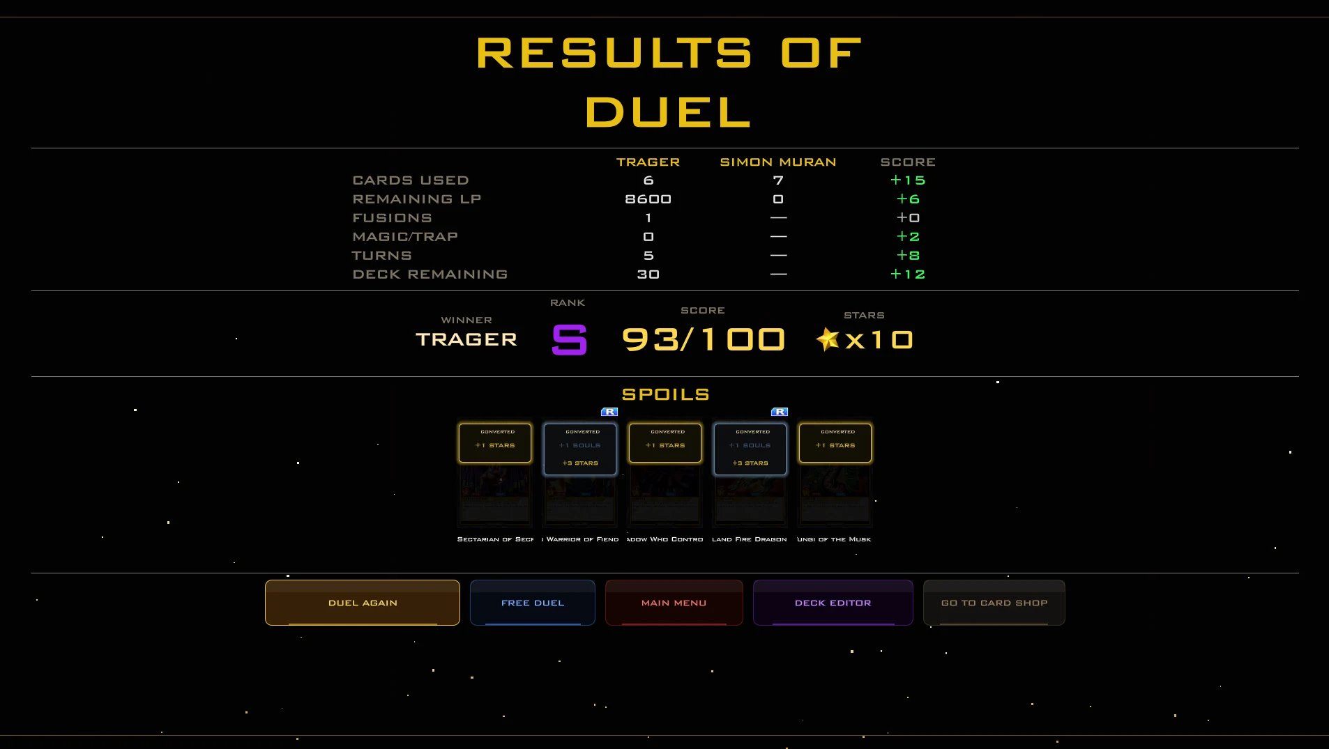 Resultado do Duelo